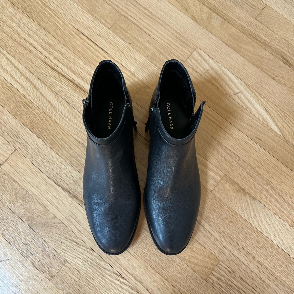 Cole Haan Black Leather Booties